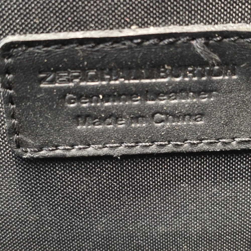 Zero‎ Halliburton Canvas/Leather Laptop Briefcase Black Business Bag **READ**
